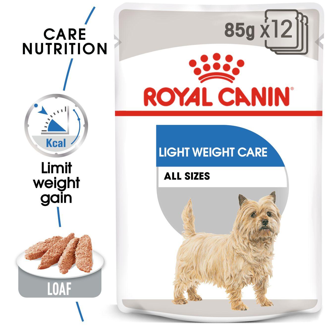 Royal Canin Light Weight Care Wet Pouches Adult Dog Food 12 x 85g